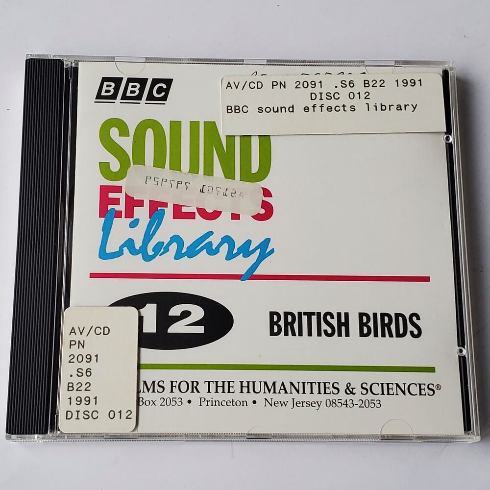BBC Sound Effects Library International Disc 12 British Birds CD 1991
